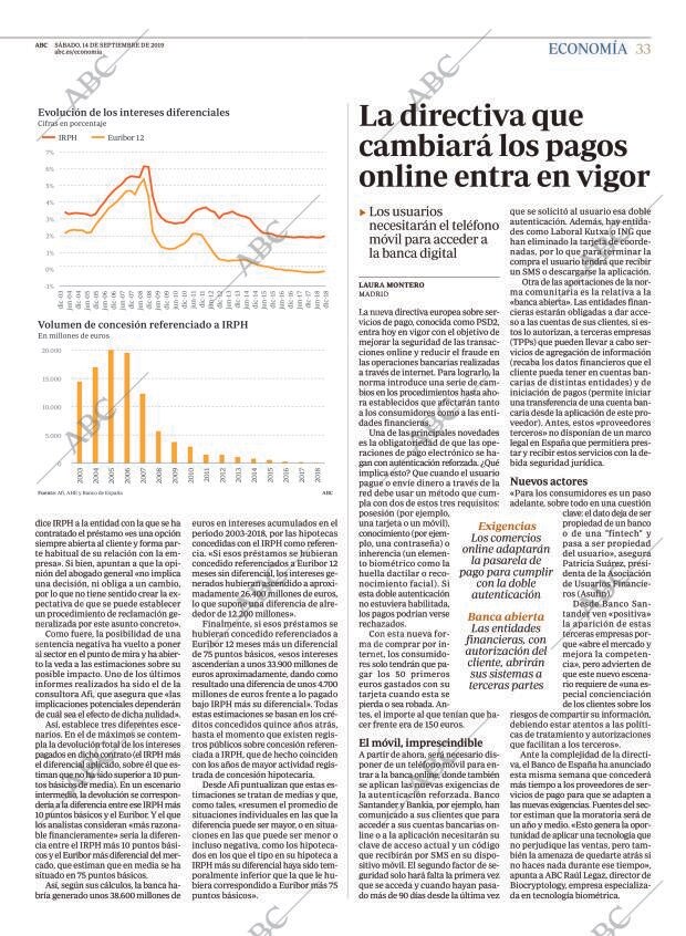 ABC MADRID 14-09-2019 página 33