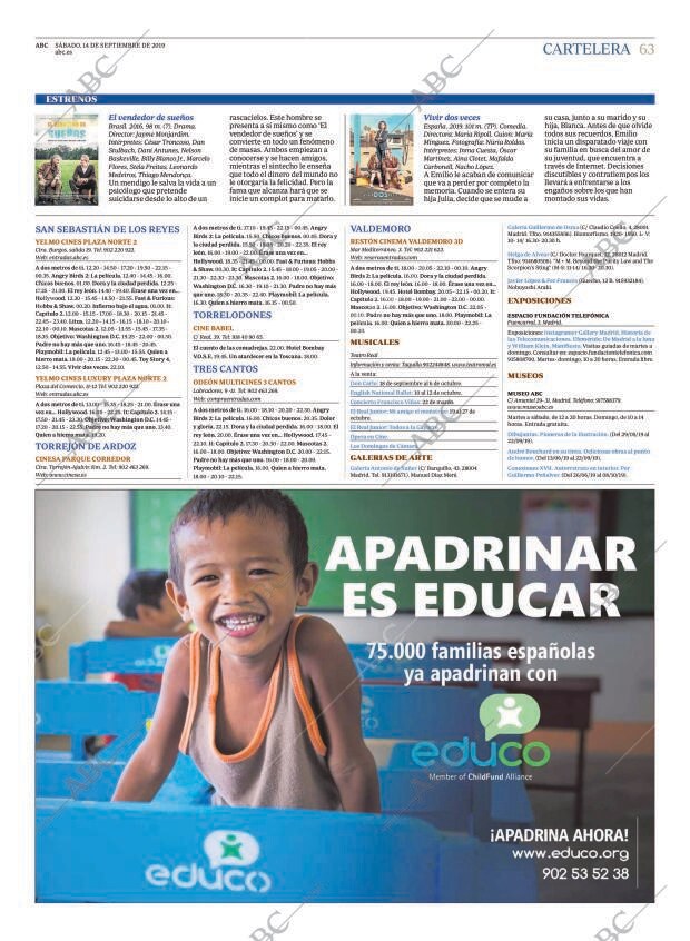 ABC MADRID 14-09-2019 página 63
