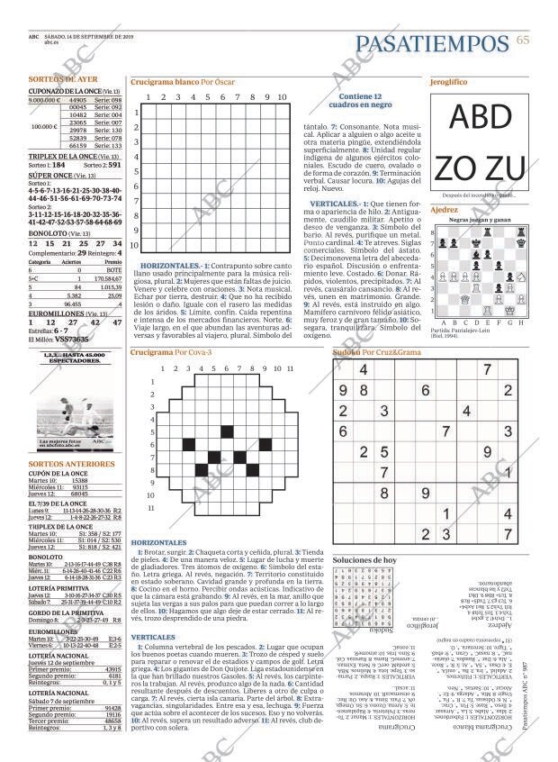 ABC MADRID 14-09-2019 página 65