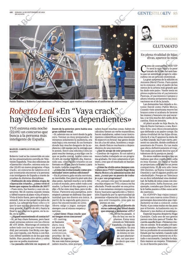 ABC MADRID 14-09-2019 página 85