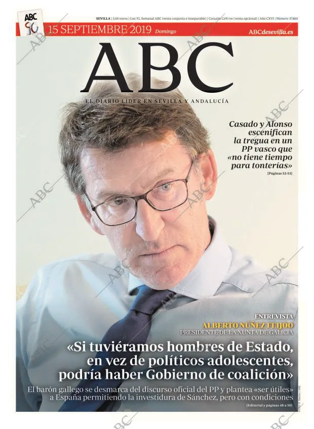 ABC SEVILLA 15-09-2019 página 1