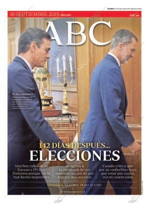 ABC MADRID 18-09-2019 página 1