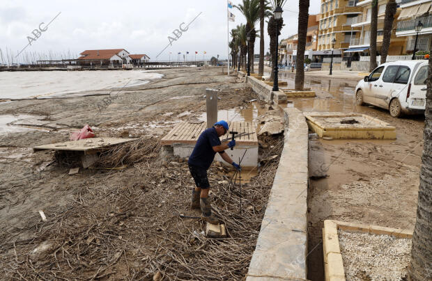 Destrozos provocadosLos Alcázares (Murcia) 20/09/2019