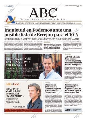 ABC MADRID 20-09-2019 página 2