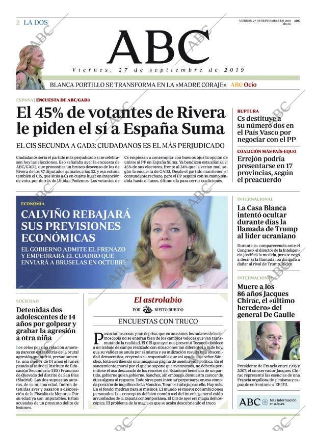 ABC MADRID 27-09-2019 página 2