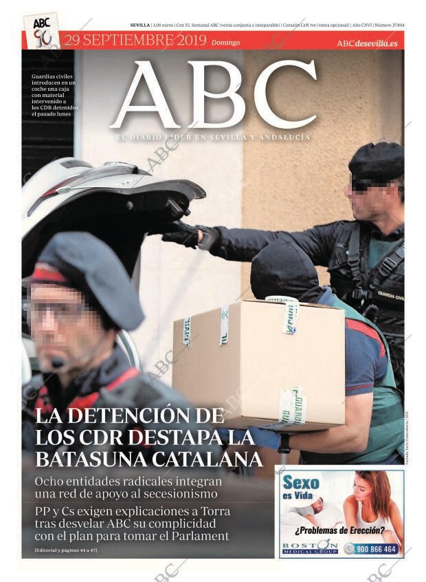 ABC SEVILLA 29-09-2019 página 1