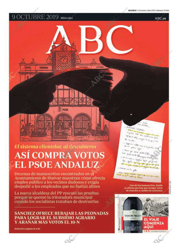 ABC MADRID 09-10-2019 página 1