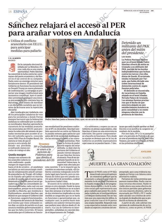 ABC MADRID 09-10-2019 página 18