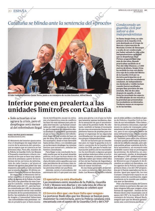 ABC MADRID 09-10-2019 página 20