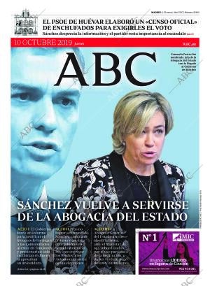 ABC MADRID 10-10-2019 página 1