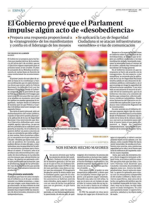 ABC MADRID 10-10-2019 página 18