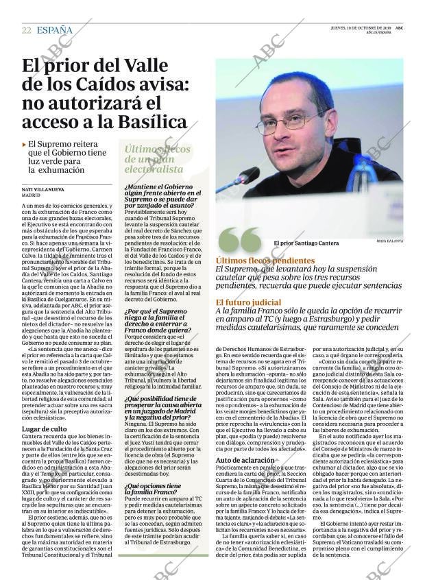 ABC MADRID 10-10-2019 página 22