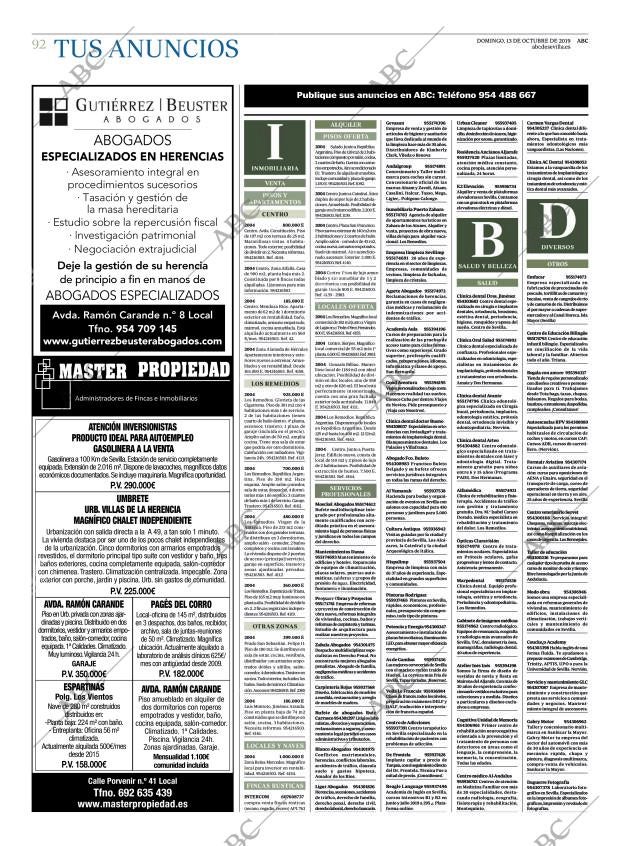 ABC SEVILLA 13-10-2019 página 92