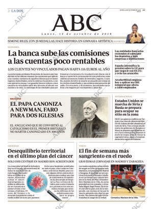 ABC MADRID 14-10-2019 página 2