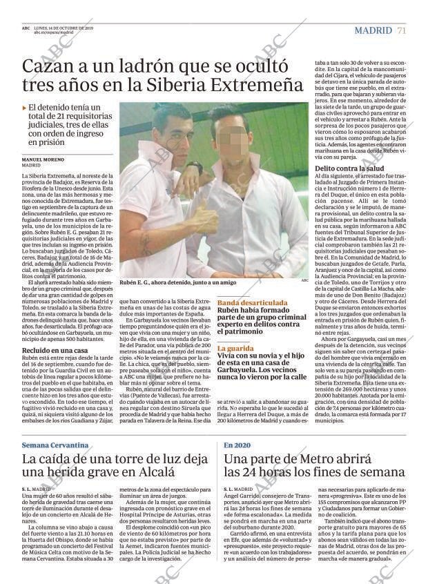 ABC MADRID 14-10-2019 página 71