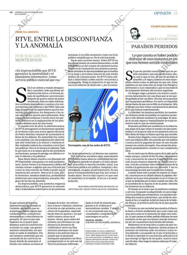 ABC MADRID 18-10-2019 página 15