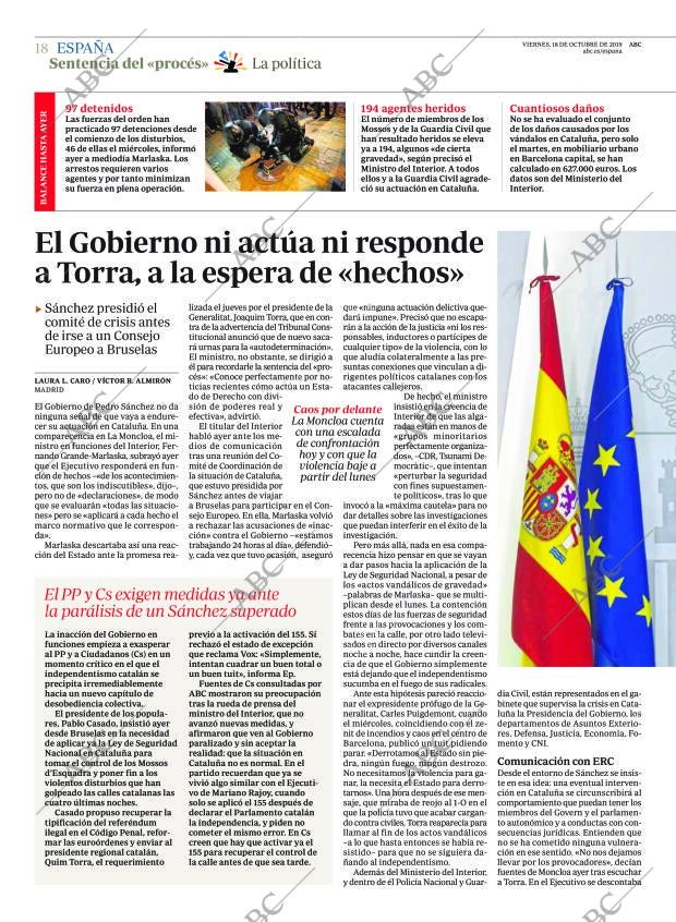 ABC MADRID 18-10-2019 página 18
