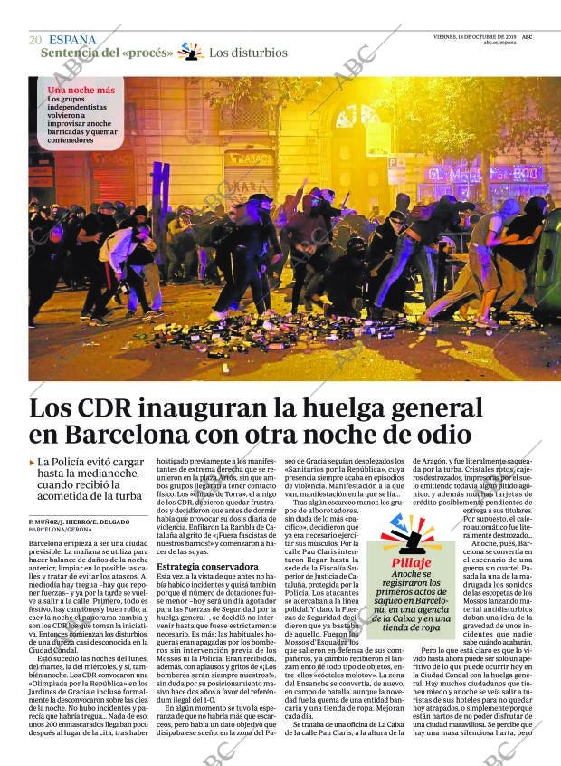 ABC MADRID 18-10-2019 página 20