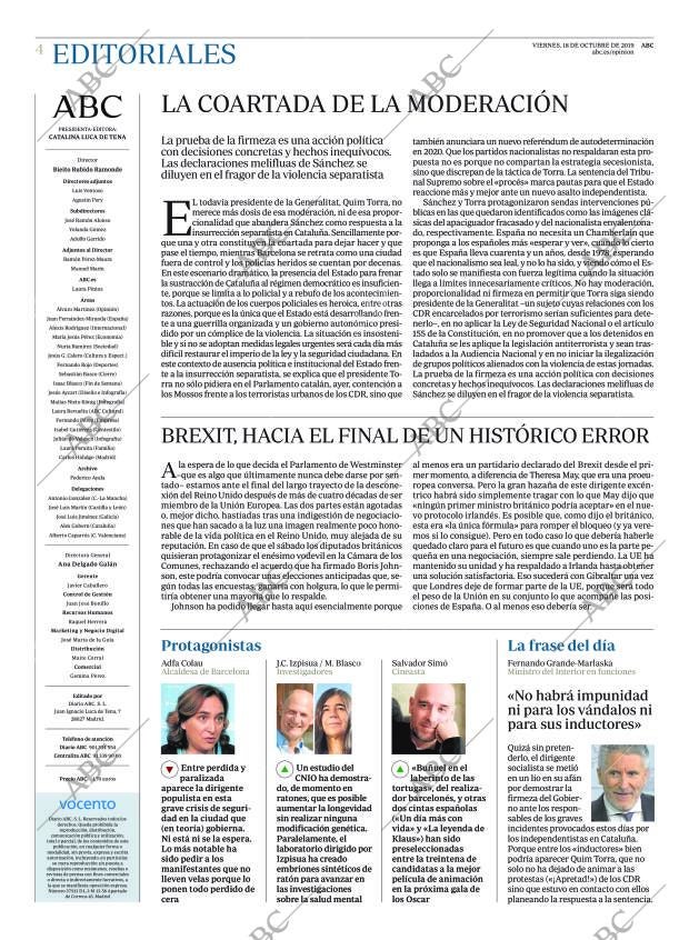 ABC MADRID 18-10-2019 página 4
