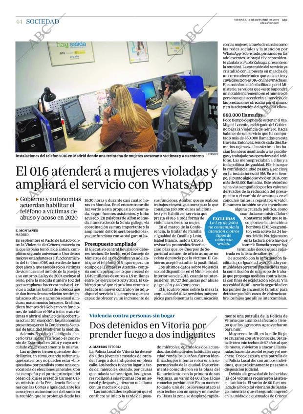 ABC MADRID 18-10-2019 página 44