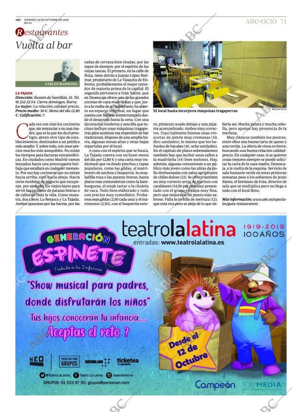 ABC MADRID 18-10-2019 página 71
