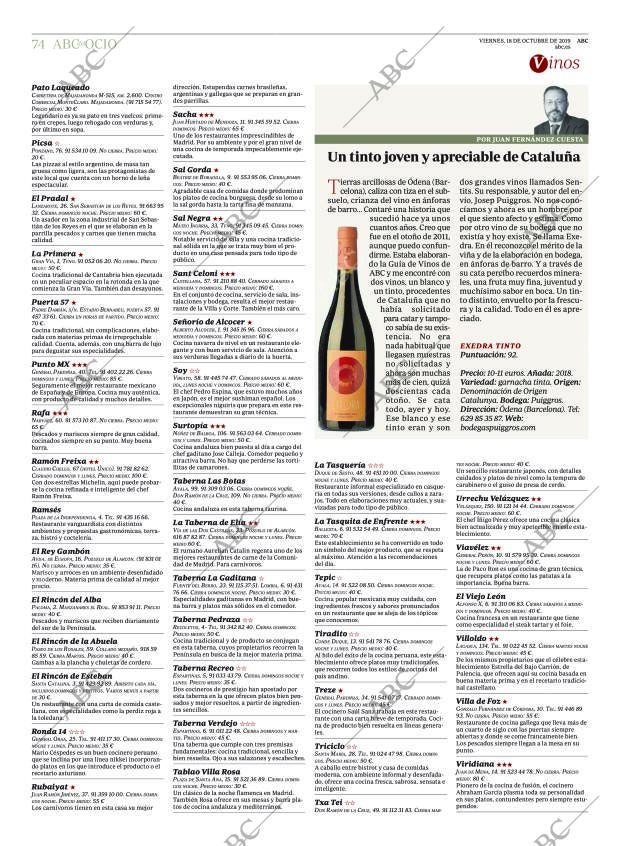 ABC MADRID 18-10-2019 página 74