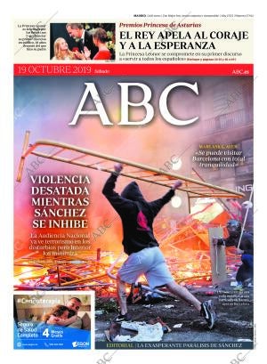 ABC MADRID 19-10-2019 página 1