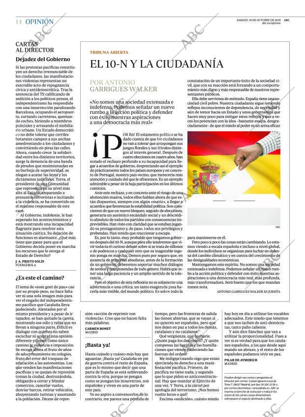 ABC MADRID 19-10-2019 página 14