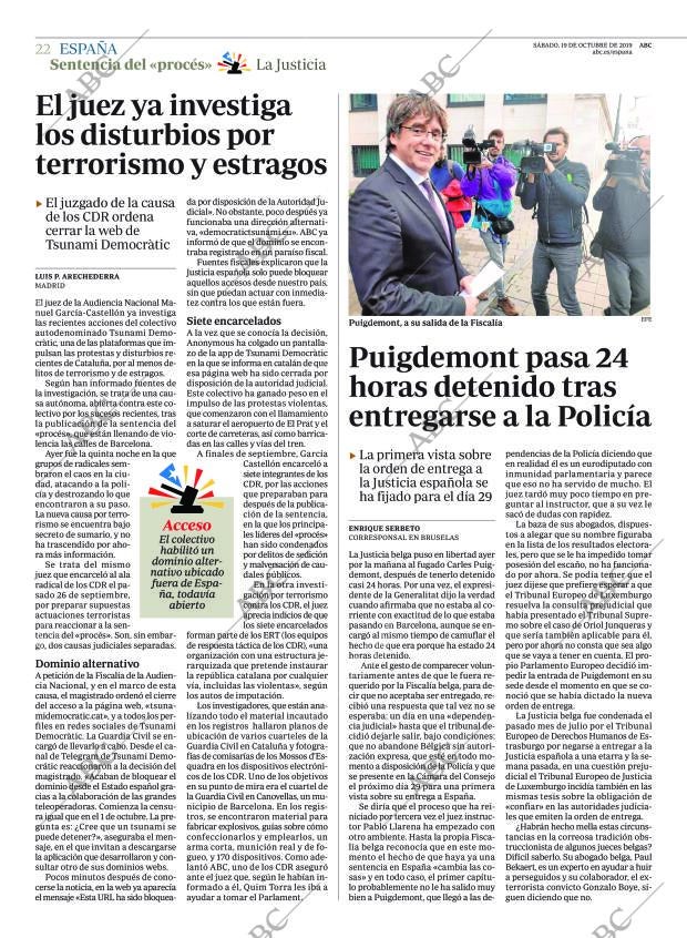 ABC MADRID 19-10-2019 página 22
