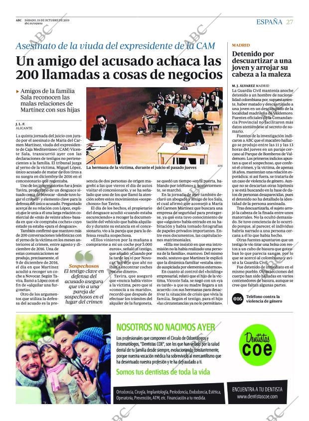 ABC MADRID 19-10-2019 página 27