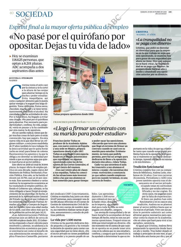 ABC MADRID 19-10-2019 página 40