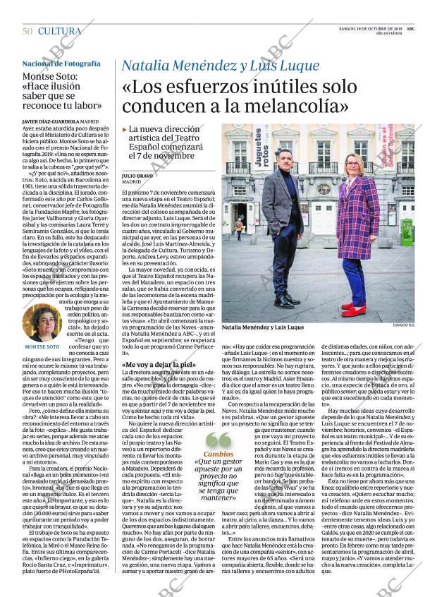 ABC MADRID 19-10-2019 página 50