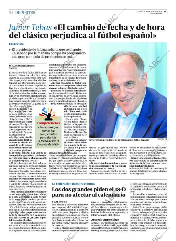 ABC MADRID 19-10-2019 página 54