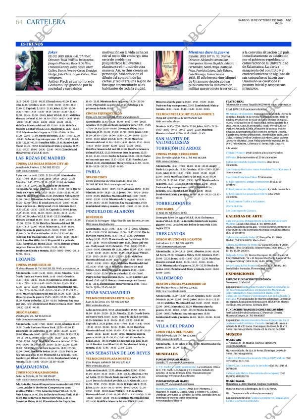 ABC MADRID 19-10-2019 página 64