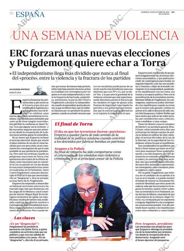ABC MADRID 20-10-2019 página 18