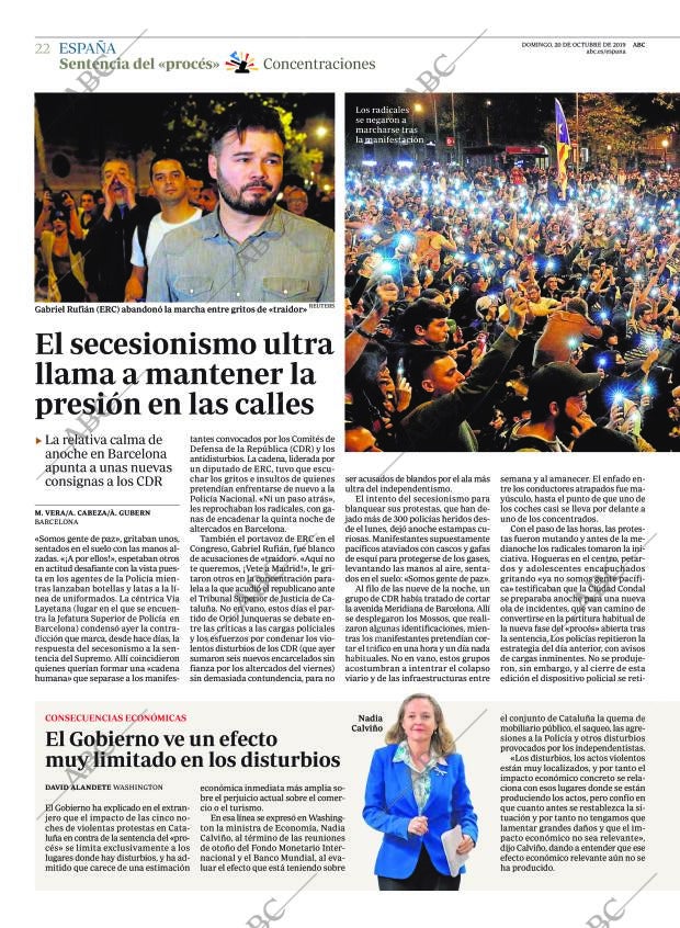 ABC MADRID 20-10-2019 página 22