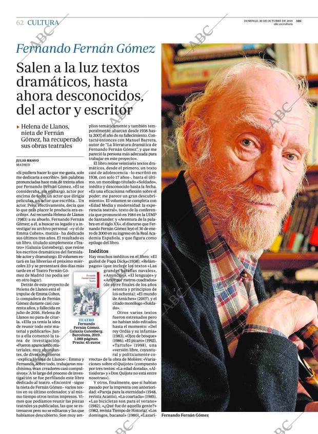 ABC MADRID 20-10-2019 página 62