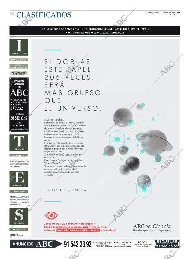 ABC MADRID 20-10-2019 página 84