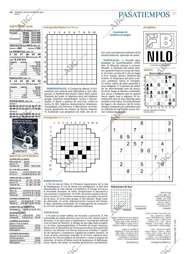 ABC MADRID 20-10-2019 página 85