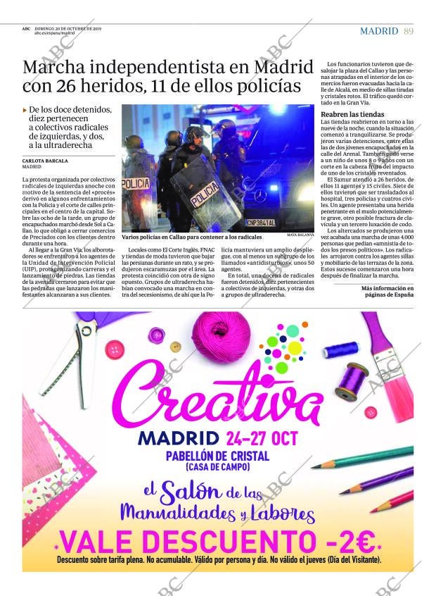 ABC MADRID 20-10-2019 página 89