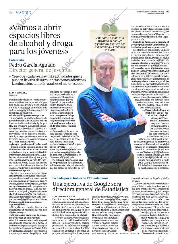 ABC MADRID 20-10-2019 página 90