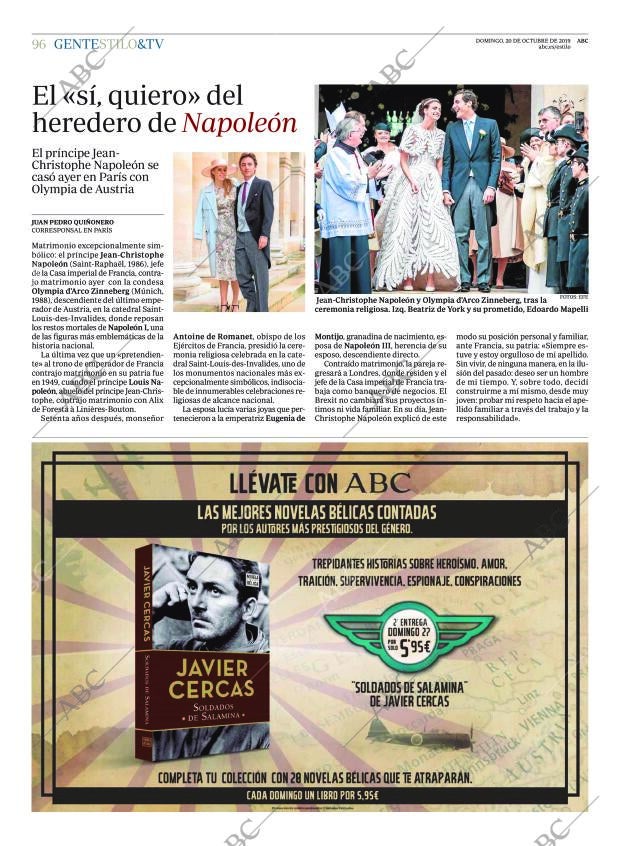 ABC MADRID 20-10-2019 página 96