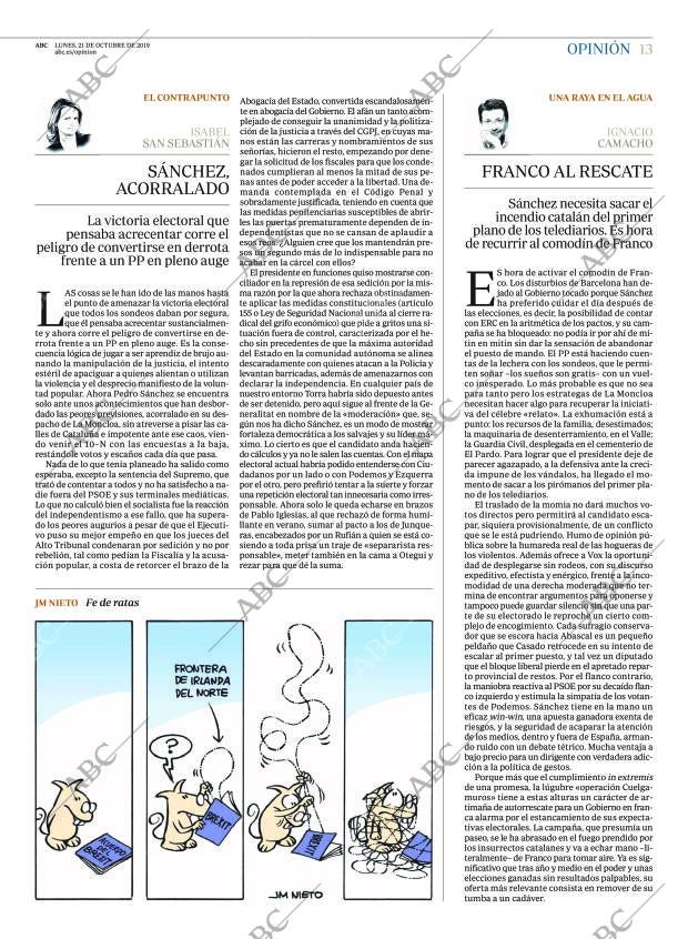 ABC MADRID 21-10-2019 página 13