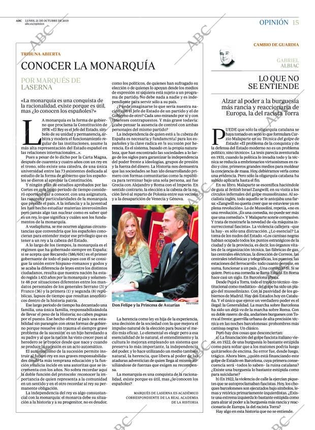 ABC MADRID 21-10-2019 página 15