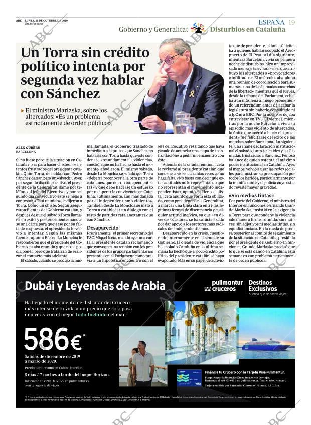 ABC MADRID 21-10-2019 página 19