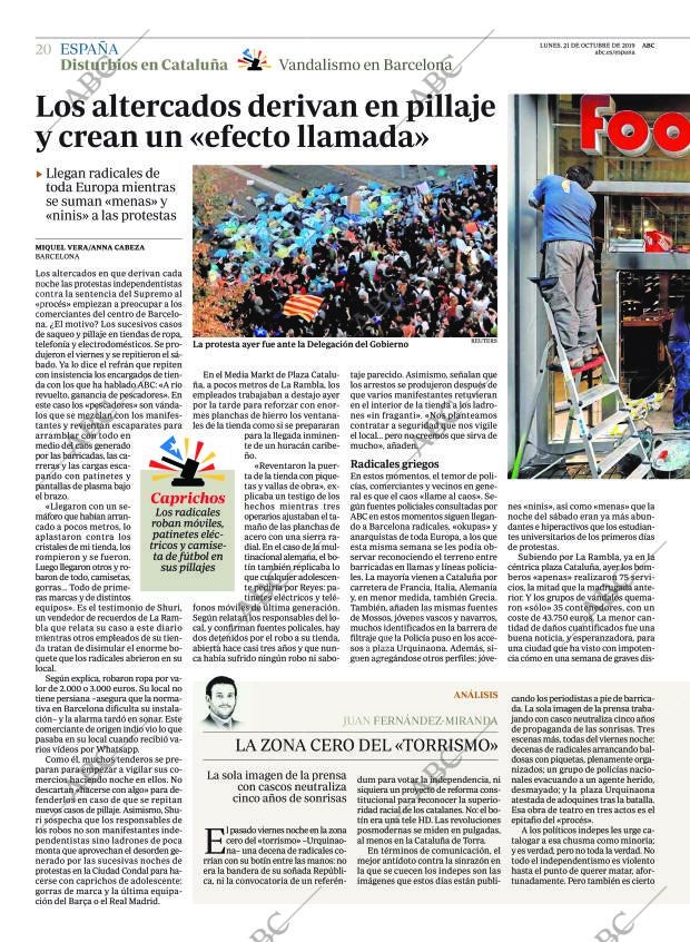 ABC MADRID 21-10-2019 página 20