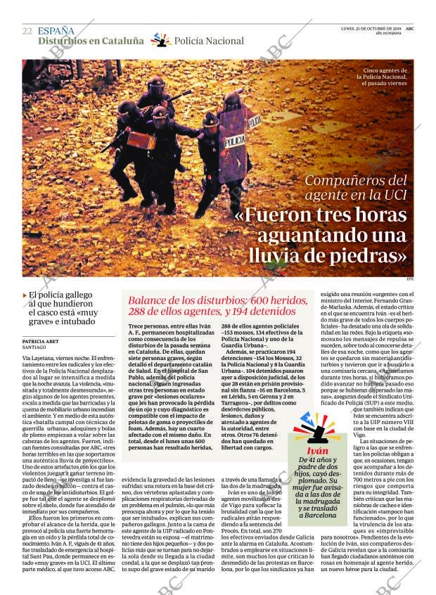 ABC MADRID 21-10-2019 página 22