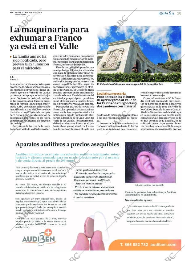 ABC MADRID 21-10-2019 página 29