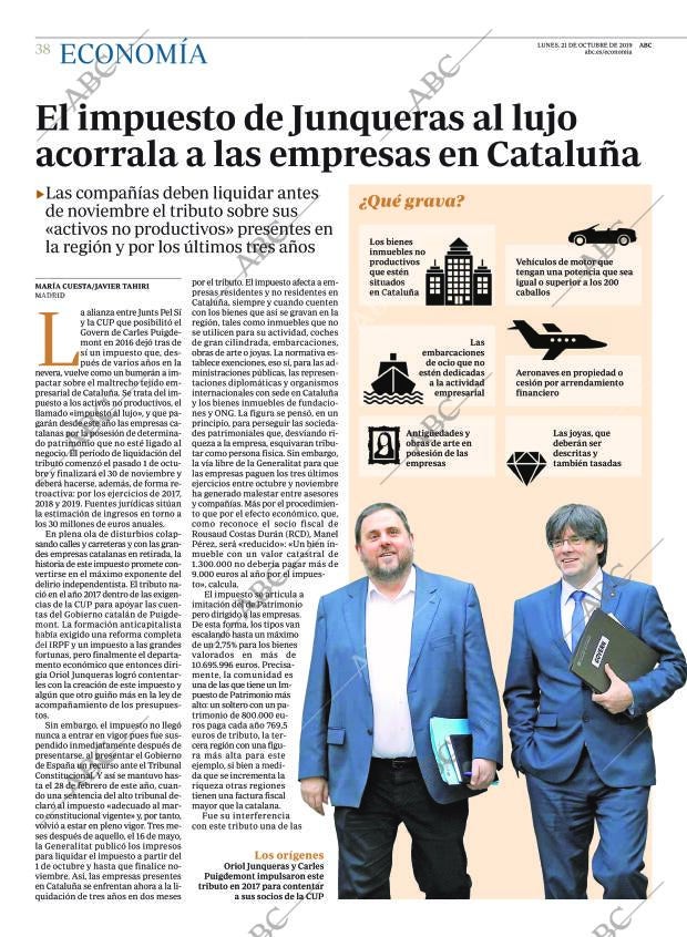 ABC MADRID 21-10-2019 página 38