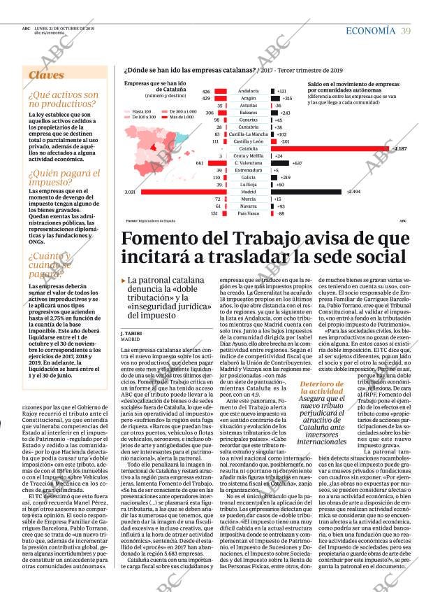 ABC MADRID 21-10-2019 página 39